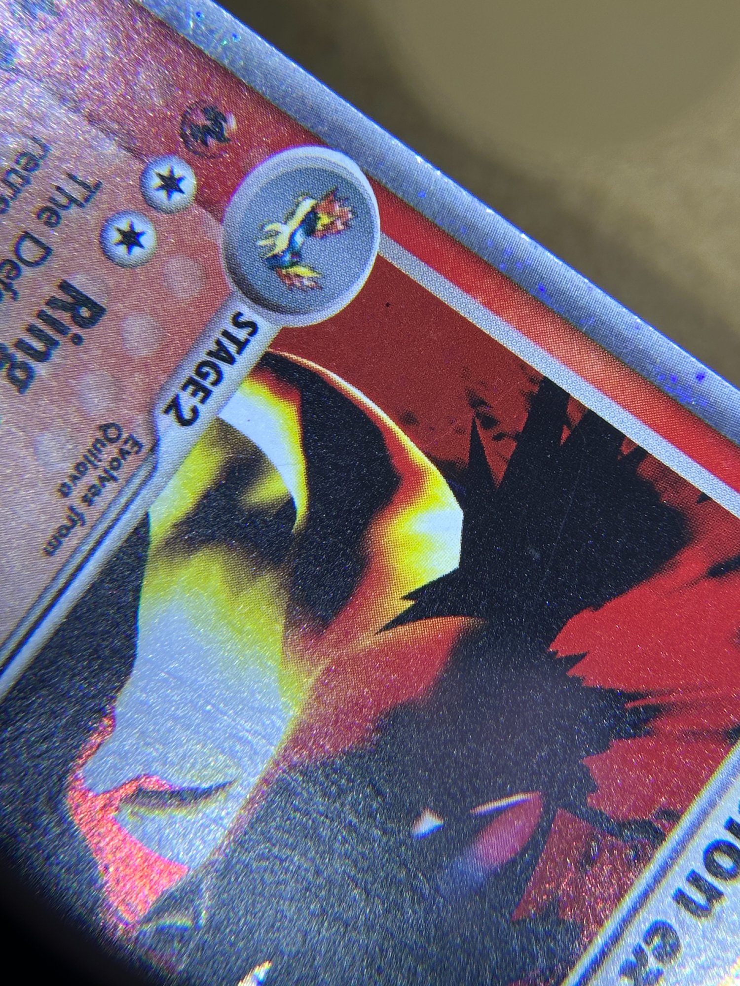 Card back after
